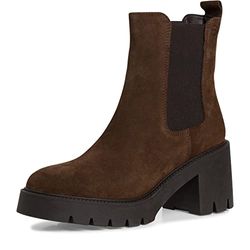 Tamaris Mujer Botines, señora Botas Chelsea,TOUCHit,botas,medias botas,botín,bota de deslizamiento,alto,MOCCA,37 EU