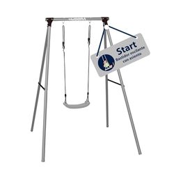 HUDORA Start Bastidor de Columpio Incl. Tablero de Columpio - Columpio Resistente a la Intemperie - Columpio Infantil Seguro para el Jardín - Bastidor de Columpio para Niños con Cuerdas Ajustables