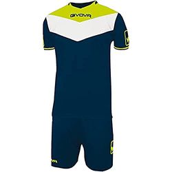 Givova, kit campo fluo, blue/yellow fluo, XS