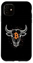 Bitcoin Geometric Bull Logo HODL Investor Trader BTC Case for iPhone 11