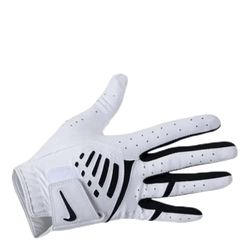 NIKE NGGWDFR2 Witte carta Voetbal Golfhandschoenen Dames DURA Feel IX R/H-Medium, M