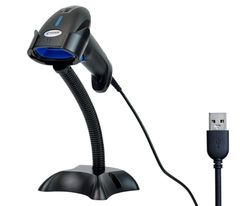 Lecteur de Codes-Barres avec Support et Mode Automatique, 200 Scans par Seconde, IP54, Préfixe et Suffixe, Lecture de Codes Inversés, HD10C