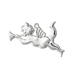 Rosendahl ängel med trumpet H6,5 cm Karen Blixen dekoration, silver