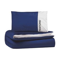 Osama Home PANTONE™ Single Cotton Duvet Cover Set for Single Bed Duvet Cover 155 x 200 cm with Flap 40 cm + Pillow Case 50 x 80 cm, Duvet Cover Set for Single Bed Set