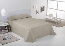 Colcha/Cubrecama RÚSTICO LISOS Kleur Linnen - Cama de 105 cm. - Hilo tintado - 50% Algodón/30% Polyester/20% Linnen