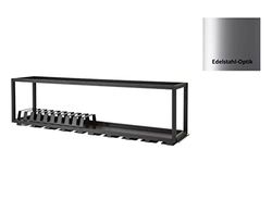 WESCO Rack System Smart Neusilber gepoedercoat, roestvrij staal, 1200 x 450 x 250 mm