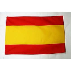 AZ FLAG - Bandera España Sin Armas - 90x60 cm - Bandera Española Sin Escudo 100% Poliéster con Ojales de Metal Integrados - 50g - Colores Vivos Y Resistente A La Decoloración