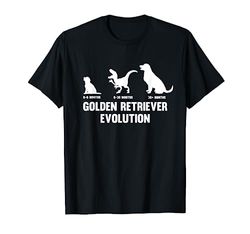 Evolución Golden Retriever para un propietario Golden Retriever Camiseta