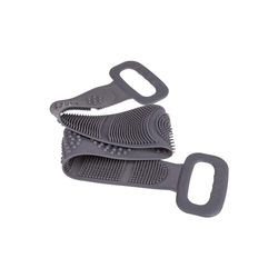 Bandeau de massage pour dos et cou avec poignées - Brosse de massage idéale pour lutter contre les maux de dos, 80 x 12 cm, gris