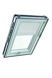 Roto Store Vénitien Originale ZJA - Rail de Guidage Argent - Fonctionnement Manuel - Pour Fenêtre de Toit de la Série Designo R6/R8, i8 et Classic K 64/84 - Taille 094/098 | 09/09 - Couleur Blanc