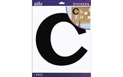 Sticko Jumbo Basic Black Monogram Stickers-C, Other, Multicoloured, 0.25x17.14x21.59 cm