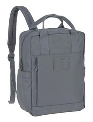 Lässig Baby Diaper Backpack, Diaper Bag with Changing Mat, Stroller Attachment, Bottle Holder Sustainable Product/GRE Vividal Backpack Anthracite