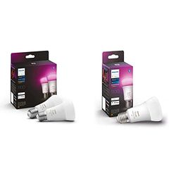 PHILIPS Hue White & Col. Amb. E27 - Confezione doppia 2 x 800 lm, 75 W + Hue White & Col. Amb. E27 Confezione singola 800lm 75W