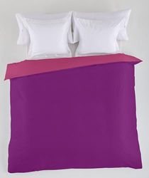Funda Nordic omkeerbaar morado-fuchsia – Cama de 105 (1 stuk) – 50% algodón / 50% polyester – 144 Hilos, gewicht: 115