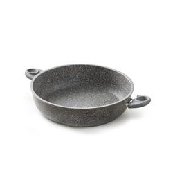 Avilia Casserole haute avec 2 poignées antiadhésives, avec revêtement en pierre, cuisson saine sans huile, résistante aux rayures, idéale pour les sauces et les bouillons, 24 cm, fabriquée en Italie