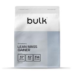 Bulk Gainer Masse Sèche, Shake protéiné en poudre, gainer lean, glutamine, Poudre de Protéine, Fraise 2,5 kg