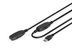 Digitus DA-73106 USB-kabel 15 m USB 3.2 Gen 1 (3.1 Gen 1) USB A Zwart