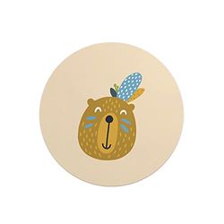 Questo Casa, Round Digital Printed Mouse Pad, Non-Slip Base, for Office and Home, Diameter:22cm