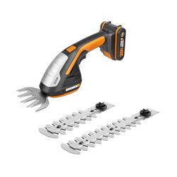 WORX - Set Sculpte-Haies et Taille-Herbes sans Fil - Taille-Haies 3 en 1 - Avec Batterie Lithium et Chargeur - Set de 3 Lames avec malette de Transport - WORX WG801E