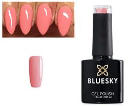 Polon à ongles en gel bluesky, DC035 rose tendre, rose clair, 10 ml (nécessite une lampe LED UV de séchage)