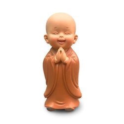 Statuetka Baby Bonze Prior - Urocza duchowa obecność, która rozjaśni Twoją przestrzeń - uroczy szczęśliwy stojak na odrobinę spokoju - Zen Ambiance Idea - wys. 8,5 cm - Zen'Light