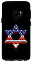 Carcasa para Galaxy S9 Herencia Judía Americana Estrella de David USA Bandera