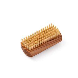 Eco Bath London Natural Sisal Olive Wood Nail Brush - Luxurious Double-Sided Cleaning Brush with Durable Olive Wood and Natural Bristles