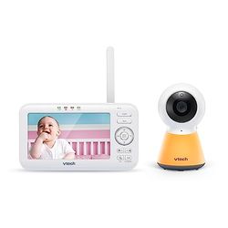 VTech Baby Monitor VM5254 - Hoge Resolutie Video Babyfoon - Helder Geluid, LCD Kleurenscherm en Nachtzicht - Met Intercomfunctie, Slaapliedjes en Nachtlampje