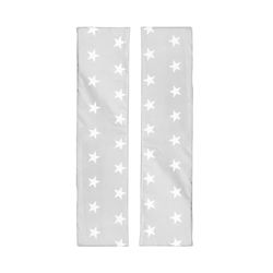 roba Bankkussen voor kinderfeestbanken, 2-delige zitkussenset in design Little Stars, bekleding geschikt voor roba Partysets, grijs/wit
