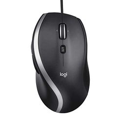 Logitech M500 Wired USB Mouse, High Precision 1000 DPI Laser Tracking, 7 Buttons, PC / Mac / Laptop - Black