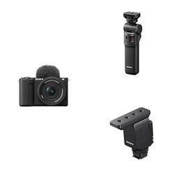 Sony ZV-E10 II K di Sony | Vlog camera APSC con lente intercambiabile 16-50mm II f/3.5-5.6 Power Zoom + Sony GP-VPT2BT - Shooting Grip Bluetooth + Sony Microfono shotgun ECM-B10