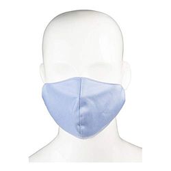 PFIFF 102914 Masque facial double couche en tissu Bleu clair Taille M