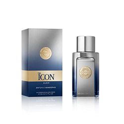 Banderas The Icon Elixir Eau de Parfum för män – långvarig – fräsch, elegant och sexig doft – kryddig mandarin och träiga toner – perfekt för speciella tillfällen – 50 ml