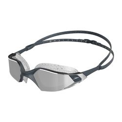 Speedo Unisex Aquapulse Pro Swimming Goggles | Anti-Fog | Anti-Mist | Anti-Leak, Oxid Grey/Silver/Chrome, One Size