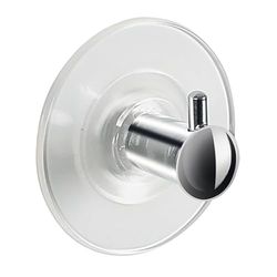 Spirella Collezione Molly, Ganci di adesione per Ventosa 6, PVC E Acciaio Inossidabile, Cromato