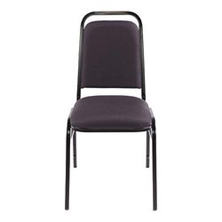 Morleys CU40081 Mayfair Banquet Chair, Black Frame/Blue Fabric