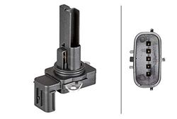 HELLA 8ET 358 095-501 Luftmassesensor - 5-polig - skruvad - med tätning