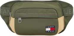 Tommy Jeans Sac Banane Homme Daily Sportif, Vert (Pewter Green), Taille Unique