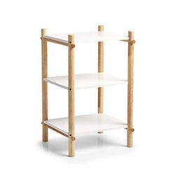 Zeller 13502 Étagère pour Enfant en MDF/hévéa Blanc env. 35 x 35 x 58,5 cm