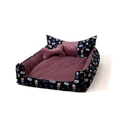 GO GIFT Lit pour Animal de Compagnie L Rose 90 x 16 x 50 cm
