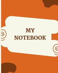 Elegant Cover Notebook, 1 Subject, Wide Ruled Paper, 8 x 10 Inch, For Kids, 70 Sheets