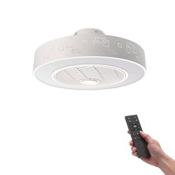 M Ledme - Ventilador de Techo Led Plus Sticks con luz y Mando a Distancia, Bajo consumo, motor DC, 5 aspas, 6 velocidades, Silencioso, con APP