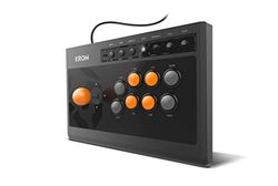 KROM KUMITE Gamepad Arcade multiplataforma, Fighting Stick, Joystick, modos D-Pad ou X/Y input, compatível com PC, PS3, PS4 e XBOX One