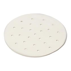Chef Aid Round FSC Paper Air-Fryer Sheets, Pack of 50 made with each liner measuring 20cm in diameter, Each sheet is perforated for increased airflow, Air fryer essential