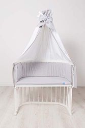 Robert Osswald 1.2.1.2.1-K05-07 Petita Ciel de lit pour berceau et lit d'appoint Gris