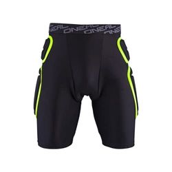 O'NEAL | Protector Pants | Motocross Enduro Motorcycle | Duurzaam Eva schuim met hoge dichtheid, geintegreerde ventilatie kussentjes, elastiek in taille | Trail Short | Adult | Black Lime | Maat L