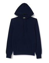 7 For All Mankind Hoodie Cashmere w/Stitch Detail Navy, Donkerblauw, S