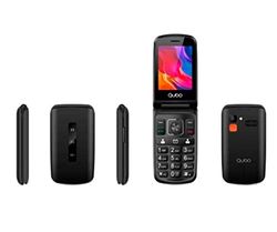 Qubo Teléfono P210BK-C 2,8 Negro - SOS - Base de Carga