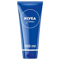 NIVEA Creme Tube (100ml), Moisturising Cream Provides Intensive Protective Care for Soft and Supple Skin, Ideal for Daily Use as a Face, Hand, or Body Cream