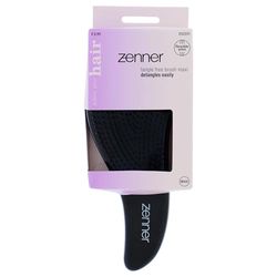 Zenner Tangle-Free Maxi Hair Brush Black - Large Detangling Brush with Flexible Bristles & Ergonomic Shape - For Wet or Dry Hair - Suitable for All Hair Types Including Extensions